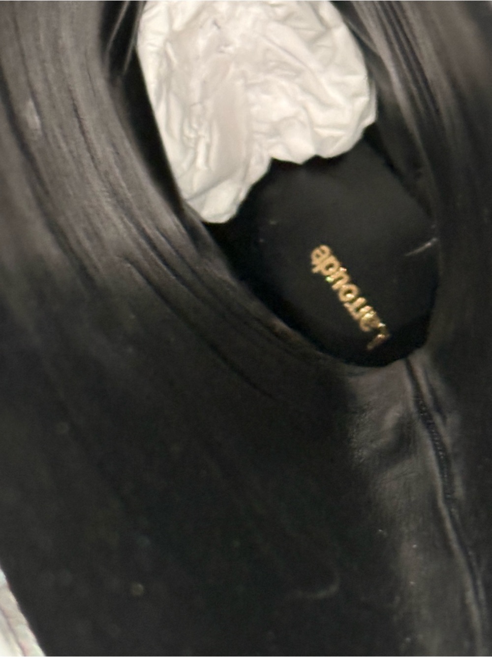 Larroude Carine Boot In Black Leather NWT - Picture 15 of 16